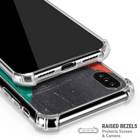 Kuwait Flag Distressed iPhone X/XS Clear Case